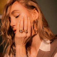 Load image into Gallery viewer, Bold Hoops Large Gold shiny