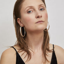 Load image into Gallery viewer, Bold Hoops Large brushed