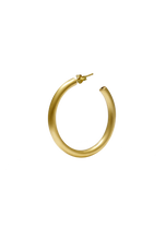 Load image into Gallery viewer, Bold Hoops Medium Gold brushed