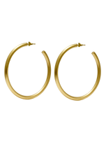 Load image into Gallery viewer, Bold Hoops Large Gold brushed