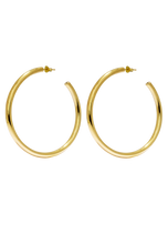 Load image into Gallery viewer, Bold Hoops Large Gold shiny