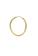 Load image into Gallery viewer, Hoops Medium Gold brushed
