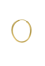 Load image into Gallery viewer, Hoops Medium Gold brushed