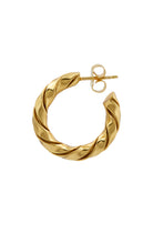 Load image into Gallery viewer, Bold Hoops twisted Gold
