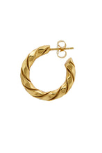 Load image into Gallery viewer, Bold Hoops twisted Gold