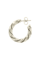 Load image into Gallery viewer, Bold Hoops twisted Silver