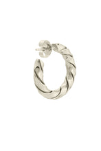 Load image into Gallery viewer, Bold Hoops twisted Silver