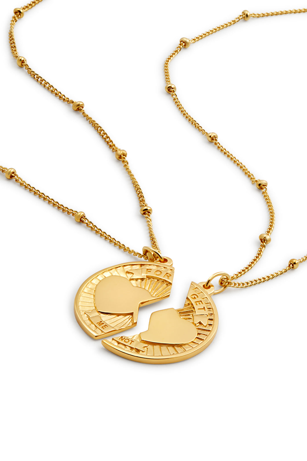 Forget ♡ Me not Necklace Set Gold