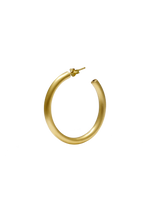 Load image into Gallery viewer, Bold Hoops Medium Gold brushed
