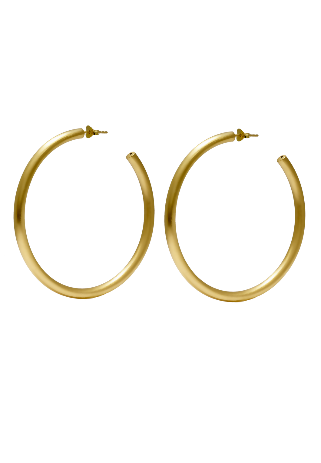 Bold Hoops Large Gold brushed