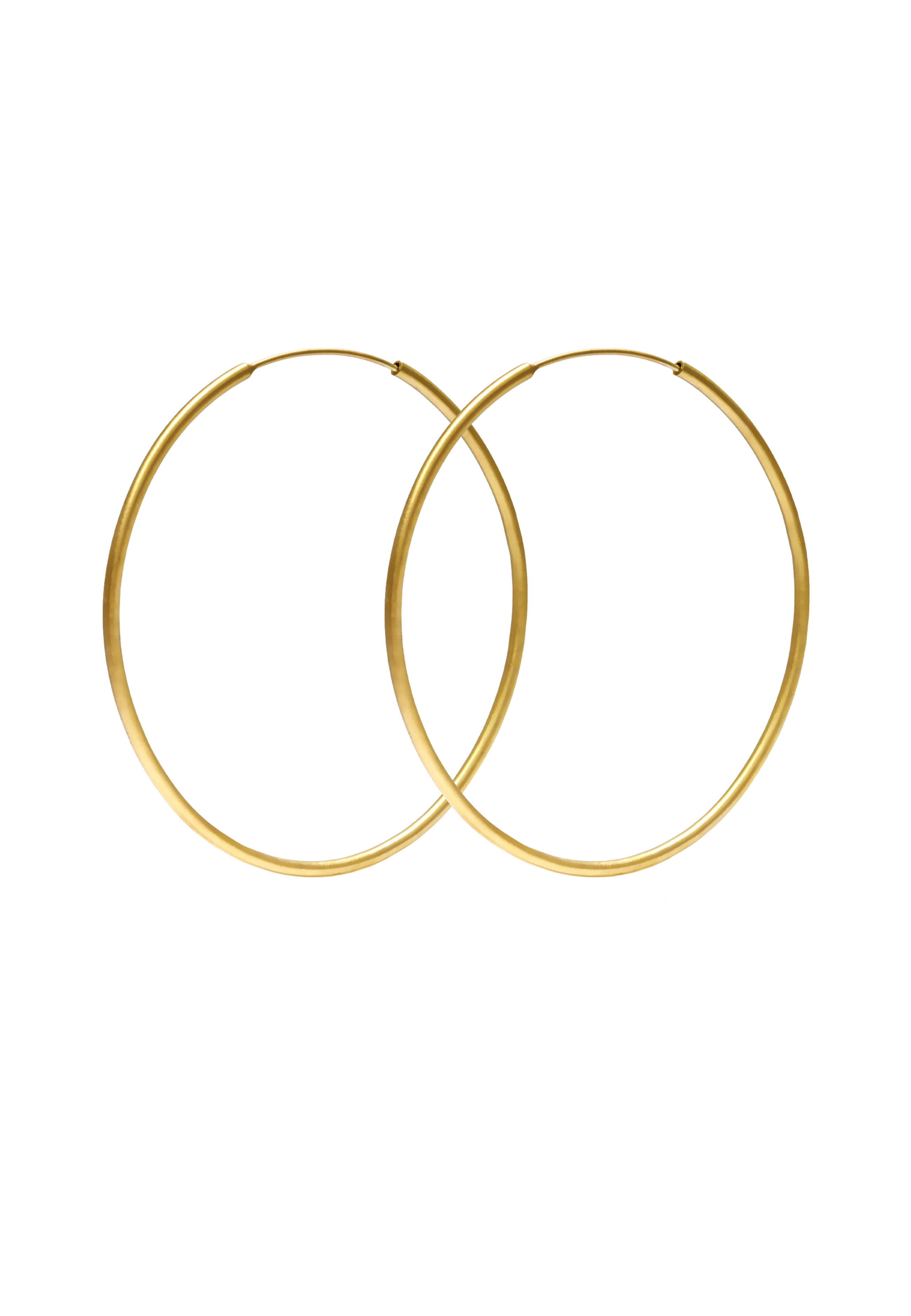 Hoops Large Gold brushed
