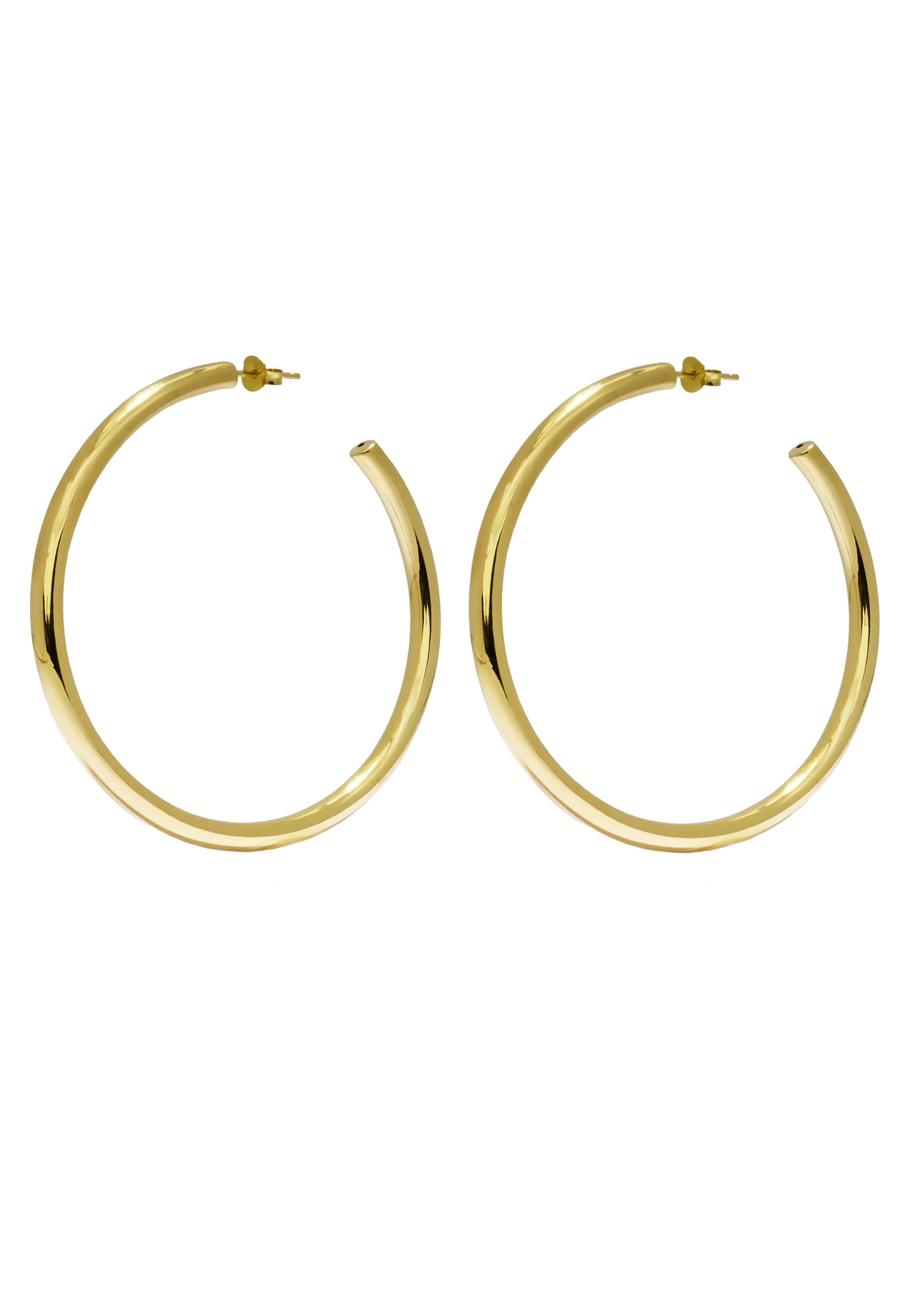 Bold Hoops Large Gold shiny