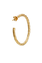 Load image into Gallery viewer, Hoops twisted Gold
